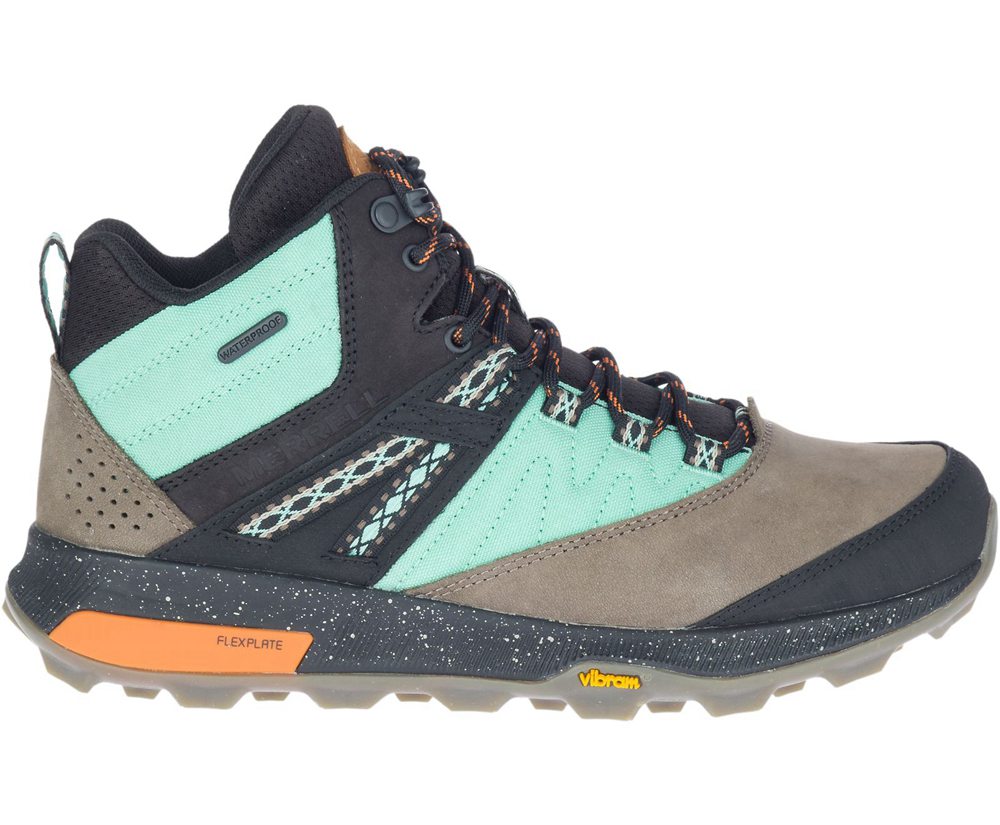 Botas Mujer - Merrell Zion Mid Waterproof X Unlikely Hikers Wide Width - Multicolor - LPHO-50264